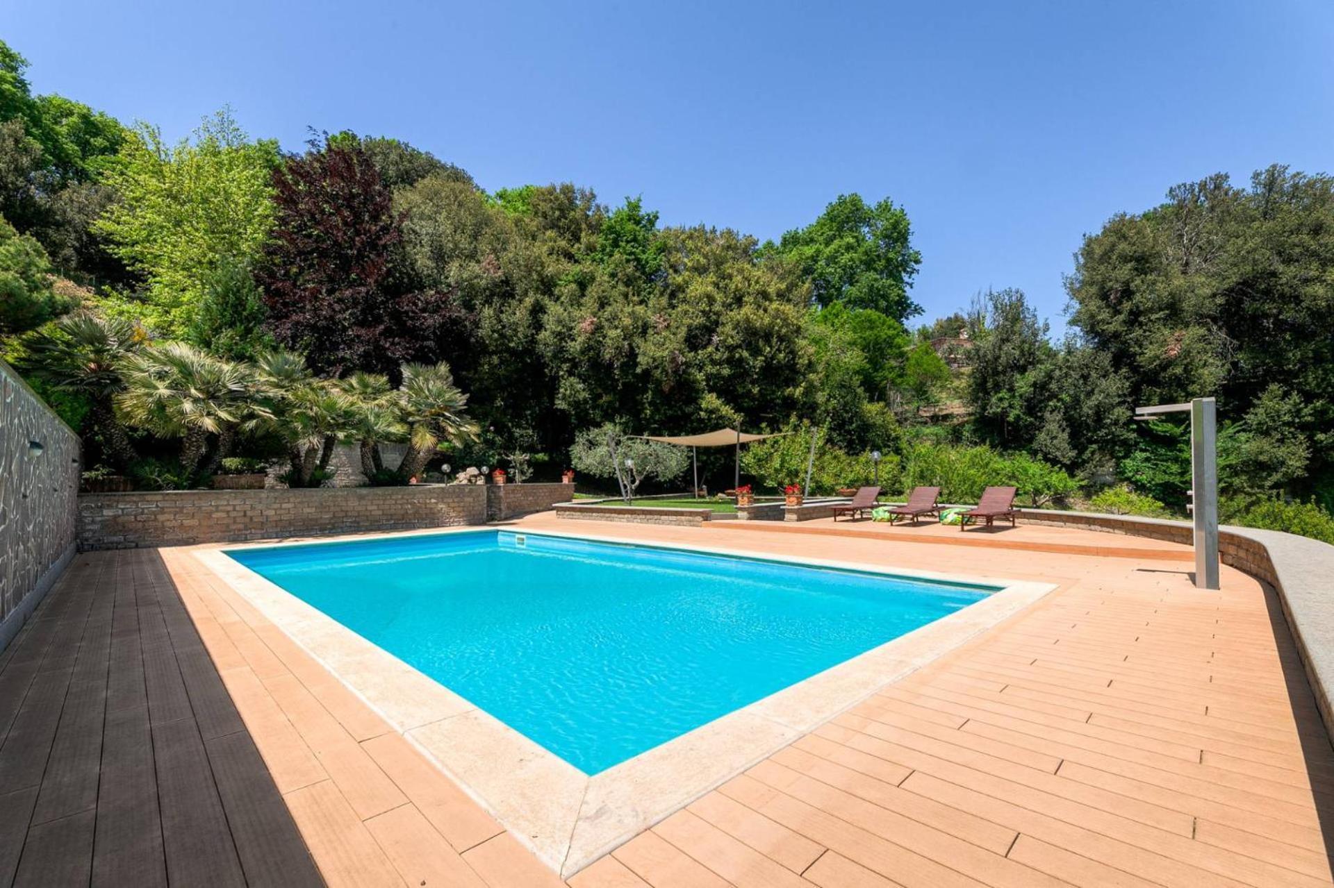 Villa Carolina - Piscina E Parco Panoramico Campagnano Di Roma Eksteriør bilde